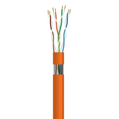 Καλώδιο DATA UTP CAT-6Ae 23AWG CU με διατομή 4x2x23AWG σε πορτοκαλί χρώμα