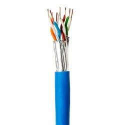Καλώδιο DATA FTP CAT 5e με διατομή 4x2x24AWG CU σε μπλε χρώμα 
