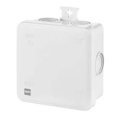 Μπουάτ εξωτερικό με διάσταση 75x75x39mm στεγανό  IP55 σε γκρι χρώμα