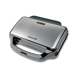 Τοστιέρα 2 θέσεων 900W από ανοξείδωτο ατσάλι και πλαστικό σε μαύρο & inox χρώμα