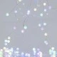 Κουρτίνα 140 mini led  με κρακελέ μπάλες 1,3cm με ασημί καλώδιο χαλκού με 4 αποχρώσεις φωτός led 150x100cm IP44