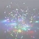 100 MINI LED 4,5V RGB με μετασχηματιστή και τηλεχειριστήριο  & ασημί καλώδιο χαλκού IP44 μήκος 990cm