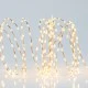 300 λαμπάκια ΜΙΝΙ LED 3,6W με θερμό φως & τηλεχειριστήριο προέκταση παροχής 300cm με καλώδιο μπρονζέ χαλκού IP44