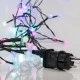 40 LED λαμπάκια 4,5V με μετασχηματιστή & πράσινο καλώδιο RGB χρώμα φωτός  προέκταση παροχής 300cm IP44 μήκος 390cm