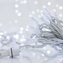 96 LED λαμπάκια σε σειρά 24V με επέκταση 2 κονέκτορες σετ με 5 σειρές  μια επέκταση 300cm  IP65 μήκος ανά σειρά 970cm