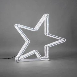 Αστέρι 3D NEON με φωτοσωλήνα διπλής όψης λευκή 89x90x14cm IP44