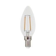 Λάμπα led filament κεράκι Ε14 2W 230V 2700k θερμό λευκό φως 250lumen 30000h