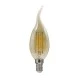 Λάμπα led Filament κεράκι με μύτη Ε14 4W 230V 2700k θερμό λευκό φως 500lm με δυνατότητα ρύθμισης έντασης φωτός & μελί κάλυμμα 