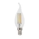 Διακοσμητική λάμπα led Ε14 4W 230V  2700k θερμό φως 570lm κερί με μύτη C35  με δυνατότητα ρύθμισης της έντασης φωτός & διάφανο κάλυμμα
