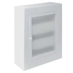 Επίτοιχος πίνακας 3 σειρών x 14Α (42 θέσεων) 370x471x105mm με αμμοβολισμένο πλαστικό στην πόρτα