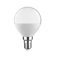 Λάμπα led σφαιρική  Ε14 G45 7W 230V 4000k ενδιάμεσο  λευκό φως 530lm με δυνατότητα ρύθμισης της έντασης φωτός & γαλακτερό κάλυμμα