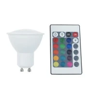Λάμπα smart led 5W GU10  230V RGB +3000k εναλλαγής χρωμάτων με τηλεχειριστήριο