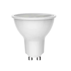 Λάμπα led GU10 6W 6000k ψυχρό λευκό φως 600lm με δυνατότητα ρύθμισης έντασης φωτός & γαλακτερό κάλυμμα