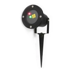 Χριστουγεννιάτικο φωτιστικό - laser projector δαπέδου 6W με σχέδιο - κοκκινα και πρασινα pin point