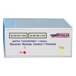 Δέκτης τηλεχειρισμού 1 κανάλι 12Vdc 433ΜΗz σύνδεση με κλέμμα 10 επαφών