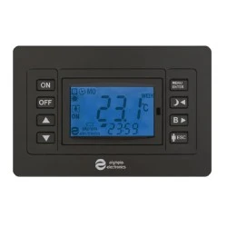  Θερμοστάτης χώρου BS-851-KIT-C ασύρματος προγραμματιζόμενος WiFi με έξοδο και για boiler ανθρακί 