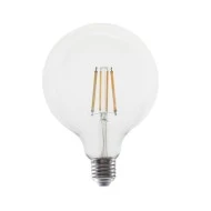 Λάμπα LED FILAMENT GLOBE Ε27 10W 230V AC ενδιάμεσο φως 4000k 1260lm ντιμαριζόμενη με διάφανο κάλυμμα 