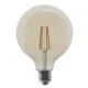 Λάμπα LED FILAMENT με ντουί E27 10W 2700K με θερμό λευκό φως G125 AMBER230V AC 1160LM RA80 ντιμαριζόμενη Λάμπα LED FILAMENT με ντουί E27 10W 2700K με θερμό λευκό φως G125 AMBER230V AC 1160LM RA80 ντιμαριζόμενη