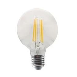 Λάμπα led filament globe G80 Ε27 10W 230V 2700k θερμό λευκό φως 1220lumen δέσμης 360°