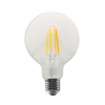 Λάμπα led Globe G95  E27 ισχύος 10W 230V ντιμαριζόμενη 4000k ενδιάμεσο λευκό φως 1260lm με διάφανο κάλυμμα