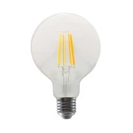 Λάμπα led Filament G95 E27 10W 230V 2700K ντιμαριζόμενη με θερμό φως 1220lm τύπου γλόμπος με διάφανο κάλυμμα