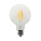 Λάμπα led Filament G95 E27 10W 230V 2700K ντιμαριζόμενη με θερμό φως 1220lm τύπου γλόμπος με διάφανο κάλυμμα