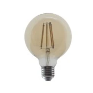 Λάμπα led σφαιρική  filament E27 10W 230V θερμό φως 2700k 1160lm 360° ντιμαριζόμενη