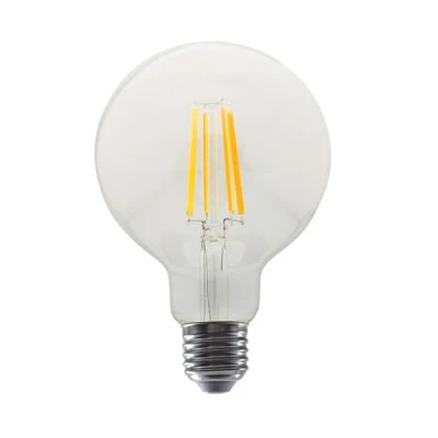 Λάμπα led γλόμπος filament Ε27 10W 230V 2700k θερμό λευκό φως 1220lm με δυνατότητα ρύθμισης της έντασης φωτός & διάφανο κάλυμμα