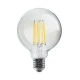 Λάμπα led filament globe G95 Ε27 12W 230V 4000k ενδιάμεσο λευκό φως 1600lumen δέσμης 360°