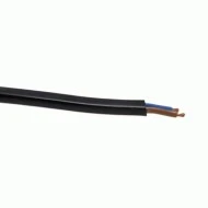 Καλώδιο για γιρλάντα σε μαύρο χρώμα H05VVH2-F 2x1.5mm²
