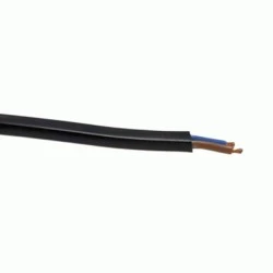 Καλώδιο για γιρλάντα σε μαύρο χρώμα H05VVH2-F 2x1.5mm²