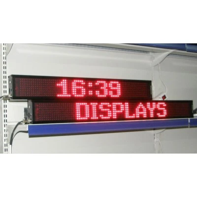 Ηλεκτρονική επιγραφή LED μονής όψης 106X14X5.5cm μιας σειράς με υψηλής φωτεινότητας SMD LEDs εσωτερικού χώρου Ηλεκτρονική επιγραφή LED μονής όψης 106X14X5.5cm μιας σειράς με υψηλής φωτεινότητας SMD LEDs εσωτερικού χώρου
