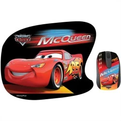 Σετ mini οπτικό ποντίκι και mousepad με μοτίβο "CARS" 1000 dpi