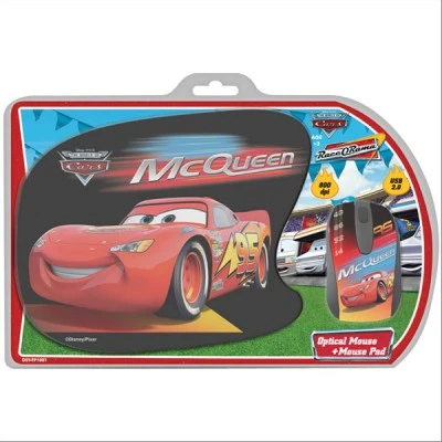 Σετ mini οπτικό ποντίκι και mousepad με μοτίβο "CARS" 1000 dpi Σετ mini οπτικό ποντίκι και mousepad με μοτίβο "CARS" 1000 dpi
