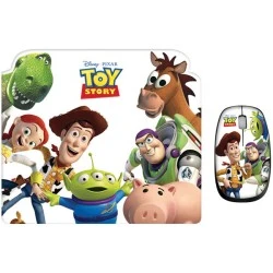 Σετ mini οπτικό ποντίκι και mousepad με μοτίβο "TOY STORY" 1000 dpi