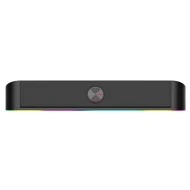  Soundbar PC Speaker 2.0 RGB 6W με εντυπωσιακό γραμμικό & ατμοσφαιρικό RGB φωτισμό με πλήκτρα αφής