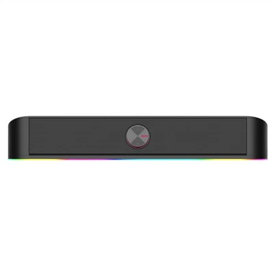  Soundbar PC Speaker 2.0 RGB 6W με εντυπωσιακό γραμμικό & ατμοσφαιρικό RGB φωτισμό με πλήκτρα αφής