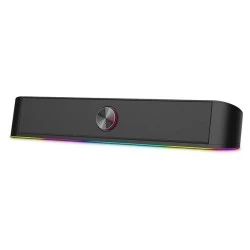  Soundbar PC Speaker 2.0 RGB 6W με εντυπωσιακό γραμμικό & ατμοσφαιρικό RGB φωτισμό με πλήκτρα αφής