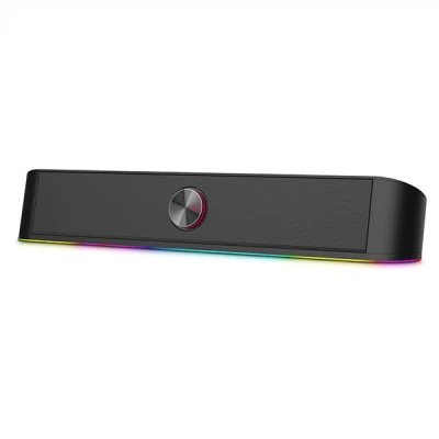  Soundbar PC Speaker 2.0 RGB 6W με εντυπωσιακό γραμμικό & ατμοσφαιρικό RGB φωτισμό με πλήκτρα αφής