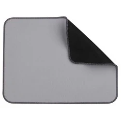Δερμάτινο mousepad σε γκρι χρώμα 350x270x3mm με ραφή στο περίγραμμα που το προστατεύει από τη φθορά