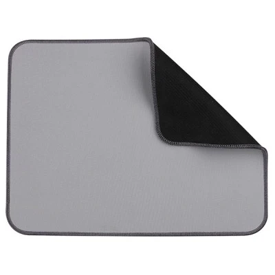 Δερμάτινο mousepad σε γκρι χρώμα 350x270x3mm με ραφή στο περίγραμμα που το προστατεύει από τη φθορά
