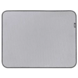 Δερμάτινο mousepad σε γκρι χρώμα 350x270x3mm με ραφή στο περίγραμμα που το προστατεύει από τη φθορά