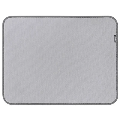Δερμάτινο mousepad σε γκρι χρώμα 350x270x3mm με ραφή στο περίγραμμα που το προστατεύει από τη φθορά