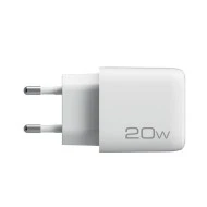 Universal οικιακός φορτιστής NOD USB-A QC3.0 & USB-C PD3.0 20W σε λευκό χρώμα
