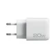 Universal οικιακός φορτιστής NOD USB-A QC3.0 & USB-C PD3.0 20W σε λευκό χρώμα
