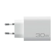 Universal οικιακός φορτιστής NOD USB-A QC3.0 & USB-C PD3.0 30W σε λευκό χρώμα