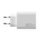 Universal οικιακός φορτιστής NOD USB-A QC3.0 & USB-C PD3.0 30W σε λευκό χρώμα