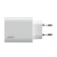 Universal οικιακός φορτιστής NOD USB-A QC3.0 & USB-C PD3.0 30W σε λευκό χρώμα