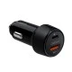 Universal φορτιστής αυτοκινήτου NOD USB-A QC3.0 & USB-C PD3.0 38W σε μαύρο χρώμα Universal φορτιστής αυτοκινήτου NOD USB-A QC3.0 & USB-C PD3.0 38W σε μαύρο χρώμα