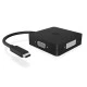 Σταθμός σύνδεσης από USB Type-C σε DisplayPort, HDMI DVI-D ή VGA με ενσωματωμένο καλώδιο 0.15m